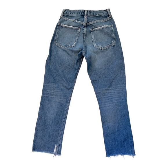 Agolde Riley Straight Leg Jeans  Lowdown Wash 25 - Picture 3 of 12